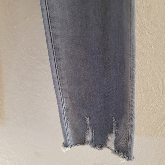 J Brand, Alana High Rise Cropped Provocateur Destruct Gray Skinny Jeans, Size 25 - Picture 12 of 12